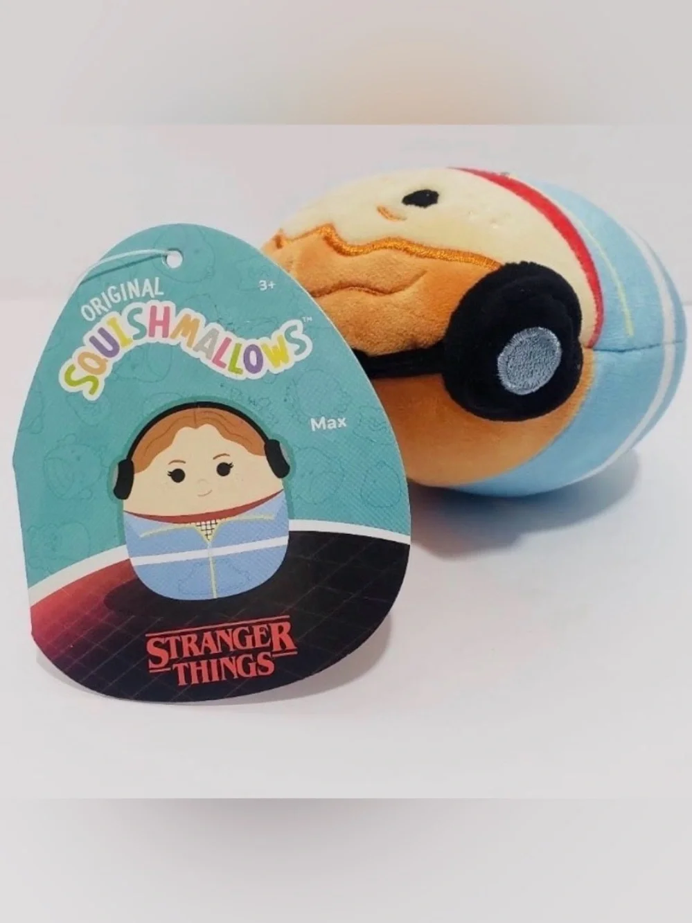 🆕 Squishmallows Stranger Things Max Plush With Backpack Bag Keychain Clip 3.75”
